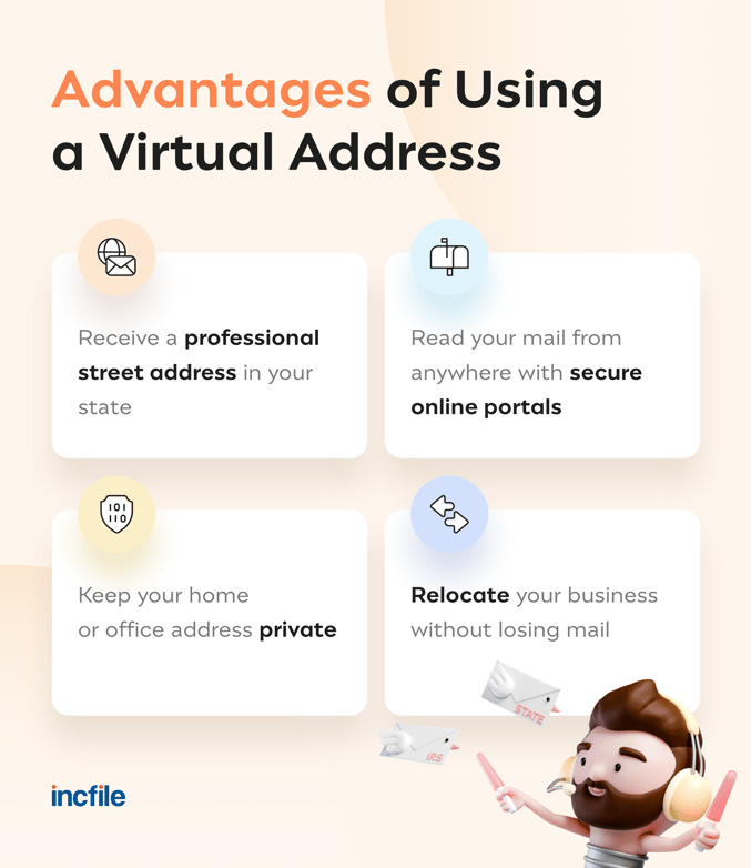 advantages of a virtual address for small business