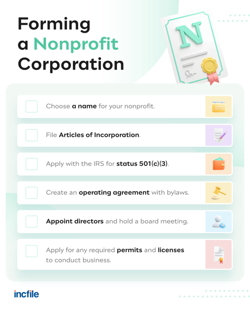 how to form a nonprofit corporation